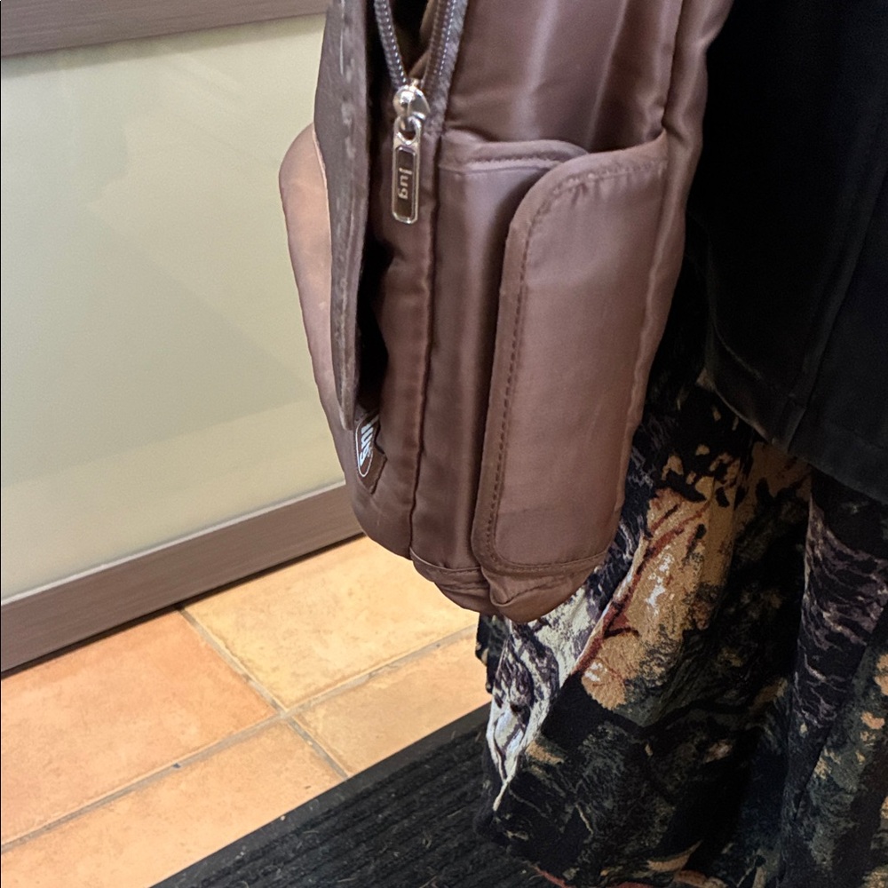 Lug Brown Quilted Messenger Bag - Picture 7 of 9